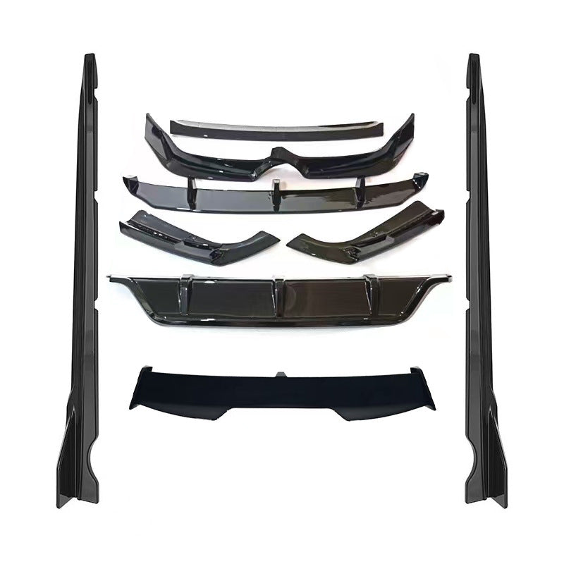 Blacked-Out 4-Section Front Lip Spoiler for BMW X6 G06 (2020 - 2023)