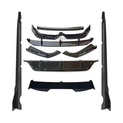 Blacked-Out 4-Section Front Lip Spoiler for BMW X6 G06 (2020 - 2023)