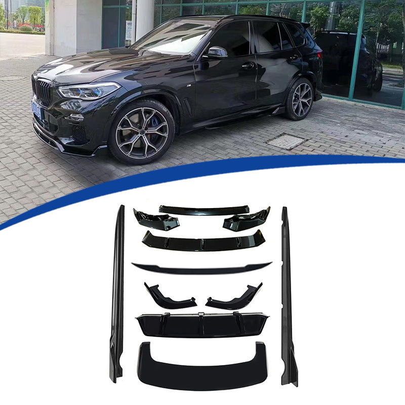 Blacked-Out 4-Section Front Lip Spoiler for BMW X5 G05 (2019 - 2022)