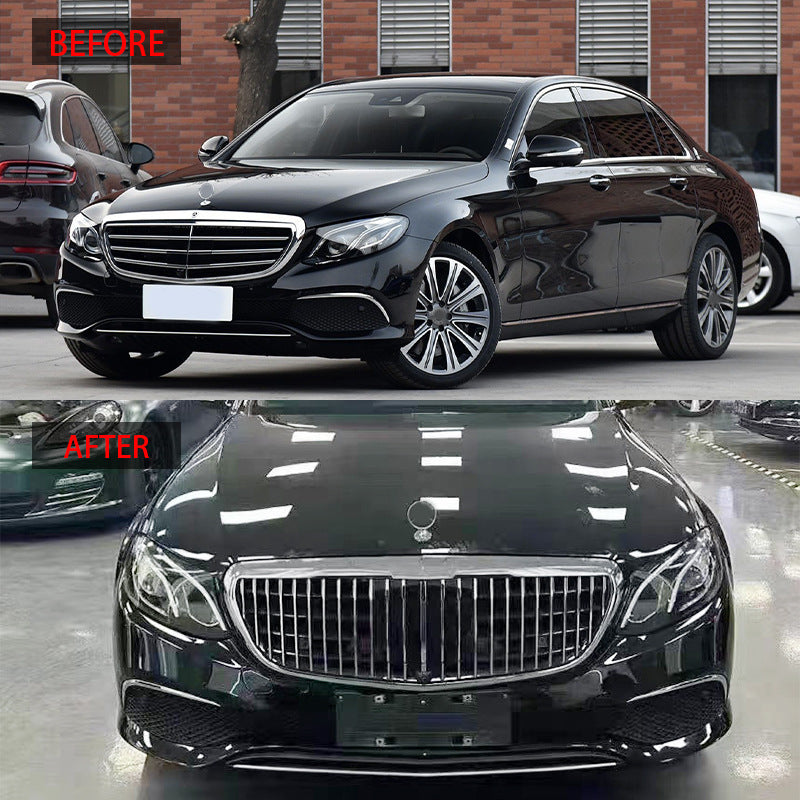 Hood-Emblem Executive Maybach-Style Front Grille for Mercedes-Benz E-Class W213 (2016 - 2020)