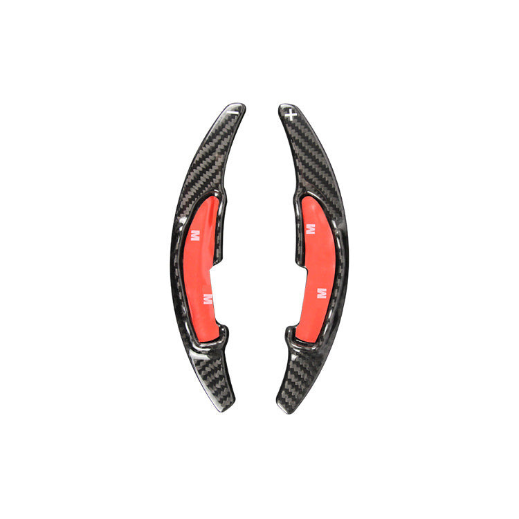 Real Carbon Fiber Steering Wheel Shift Paddle Cover for BMW M Series / X6 M