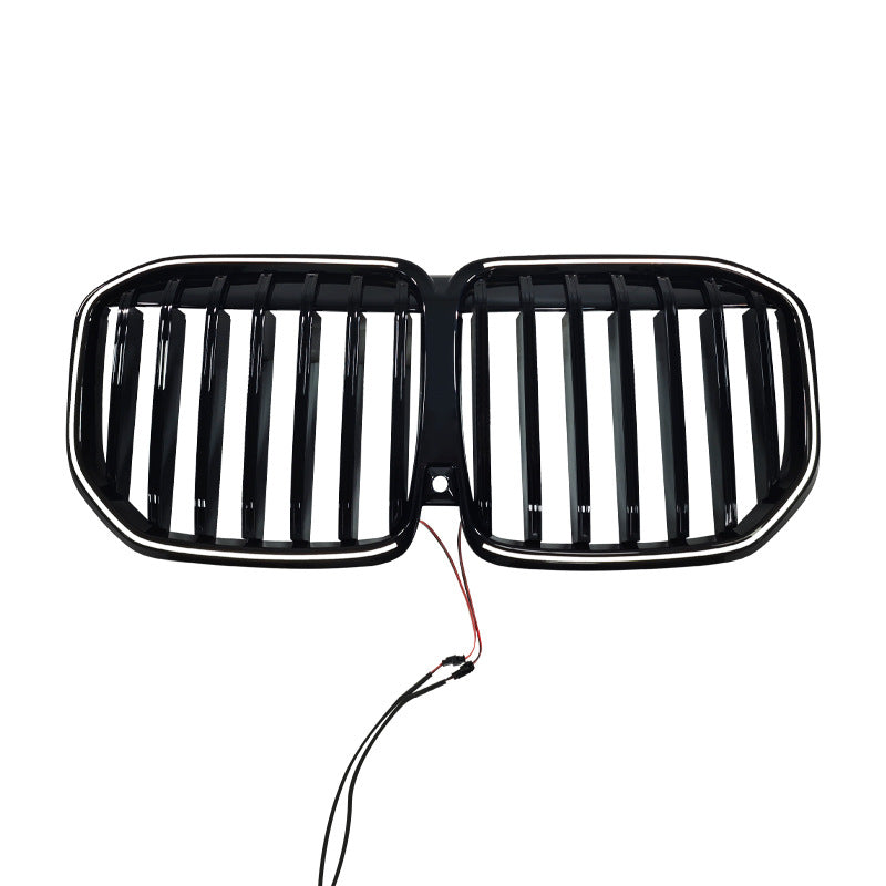LED Illuminated Front Grille for BMW X7 G07 (2023 - 2026), Glossy Black