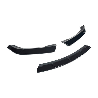 Standard 3-Section Front Lip Spoiler for BMW 3 Series E46 (1998 - 2005), Glossy Black