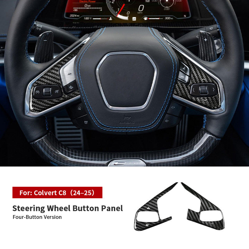 Real Carbon Fiber Decorative Trim Kit for Corvette C8 (2020 - 2025)