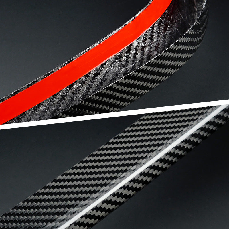 Real Carbon Fiber Rear Lip Spoiler Trim for Fiat