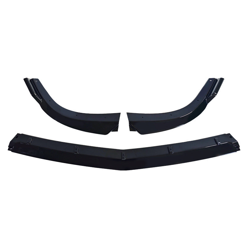 Sport 3-Section Front Lip Spoiler for Mercedes-Benz C-Class W204 (2012 - 2014), Glossy Black