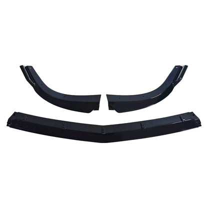 Sport 3-Section Front Lip Spoiler for Mercedes-Benz C-Class W204 (2012 - 2014), Glossy Black