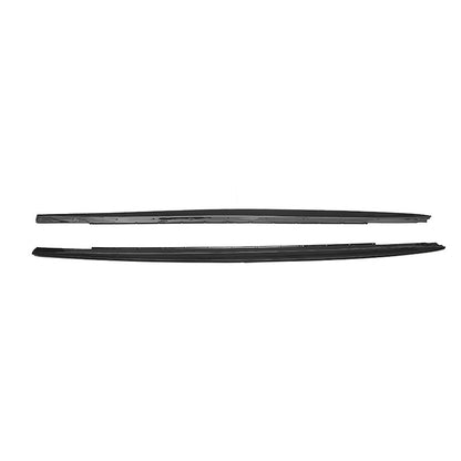 适用于2017-2023款宝马5系G30标轴短轴MP款侧裙 亮黑色