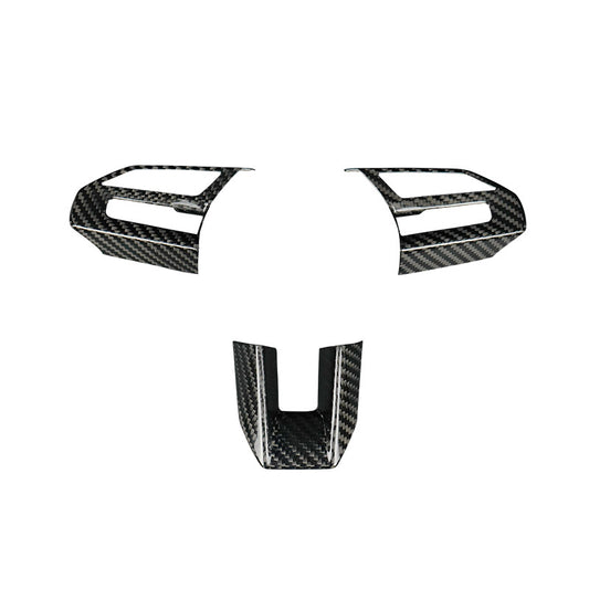 Carbon Fiber Steering Wheel Button Frame Trim for Xiaomi SU7 (alternate view 5)