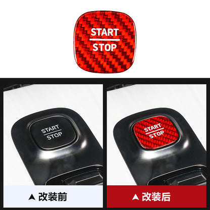 Real Carbon Fiber Ignition Push-Start Button Trim for Xiaomi SU7