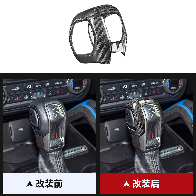 Real Carbon Fiber Gear Shift Knob Cover for Ford Bronco (2021+)