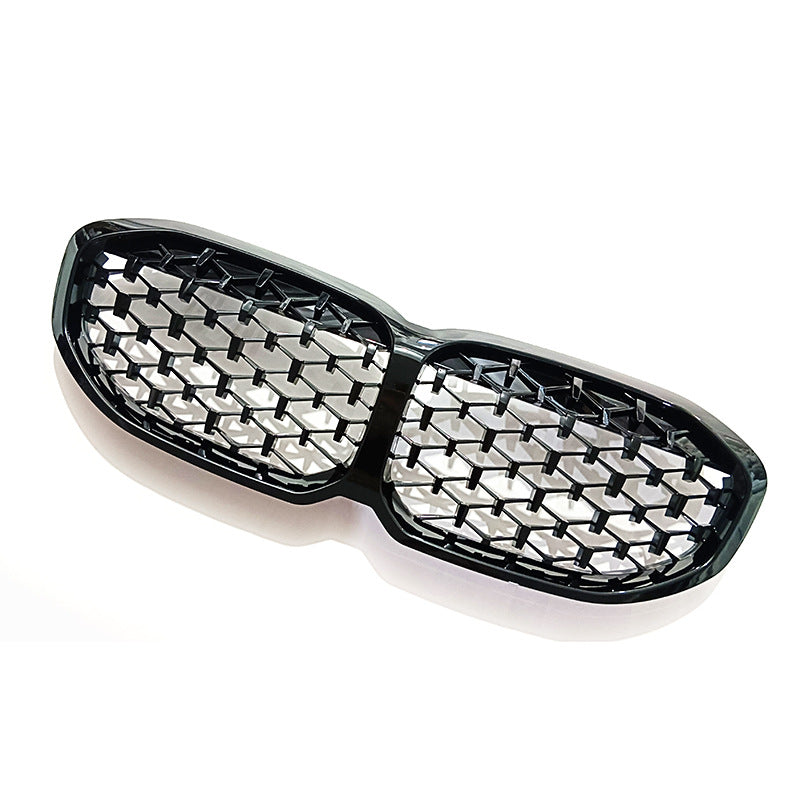 F40 Front Bumper Grill, Gloss Black Diamonds Radiator Grille for BMW 1 Series F40 Hatchback (2020 - 2024) (without LED)