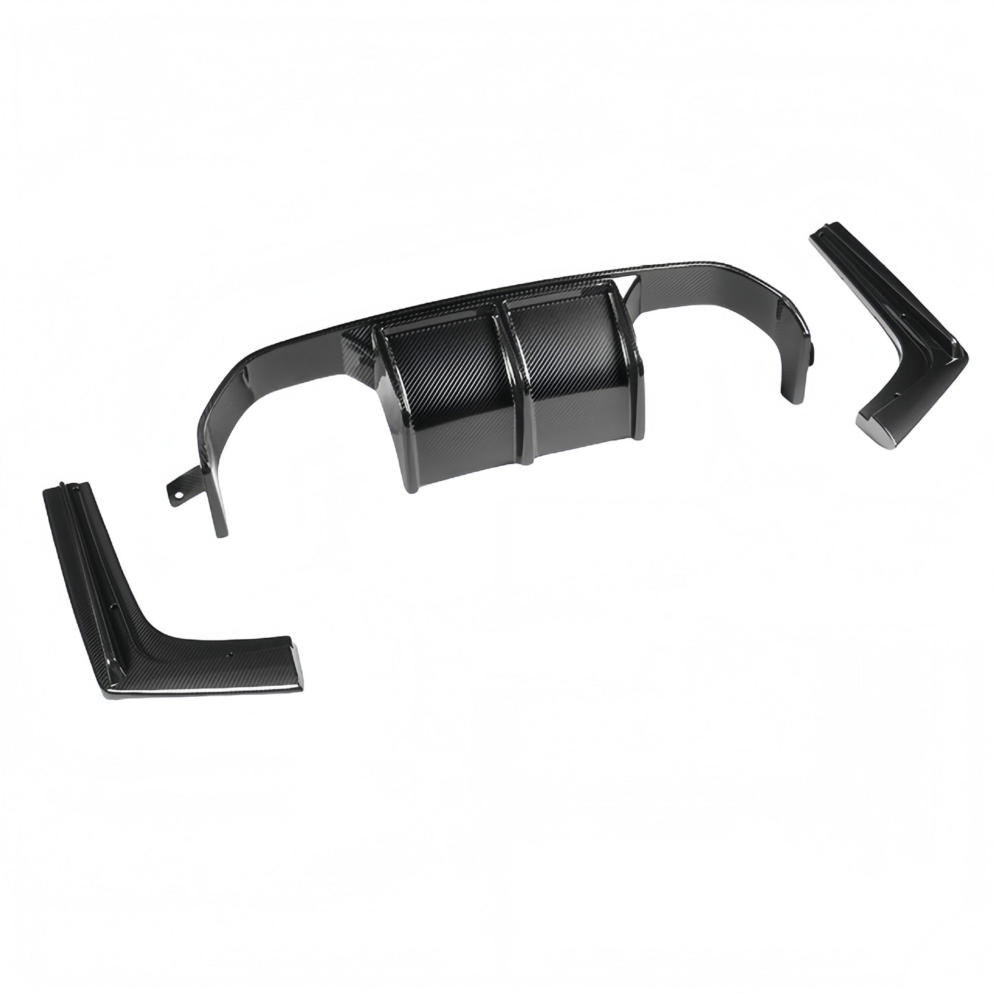 适用于宝马M3M4系F80F82改装V款干碳纤维前后唇后保险杠大包围