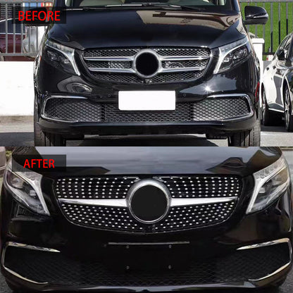 Diamond-Star Front Grille for Mercedes-Benz V-Class / Mercedes-Benz Vito W447 (2021 - 2024)