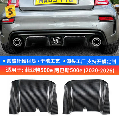 Real Carbon Fiber Rear Lip Spoiler Trim for Fiat 500 / 595 / 695
