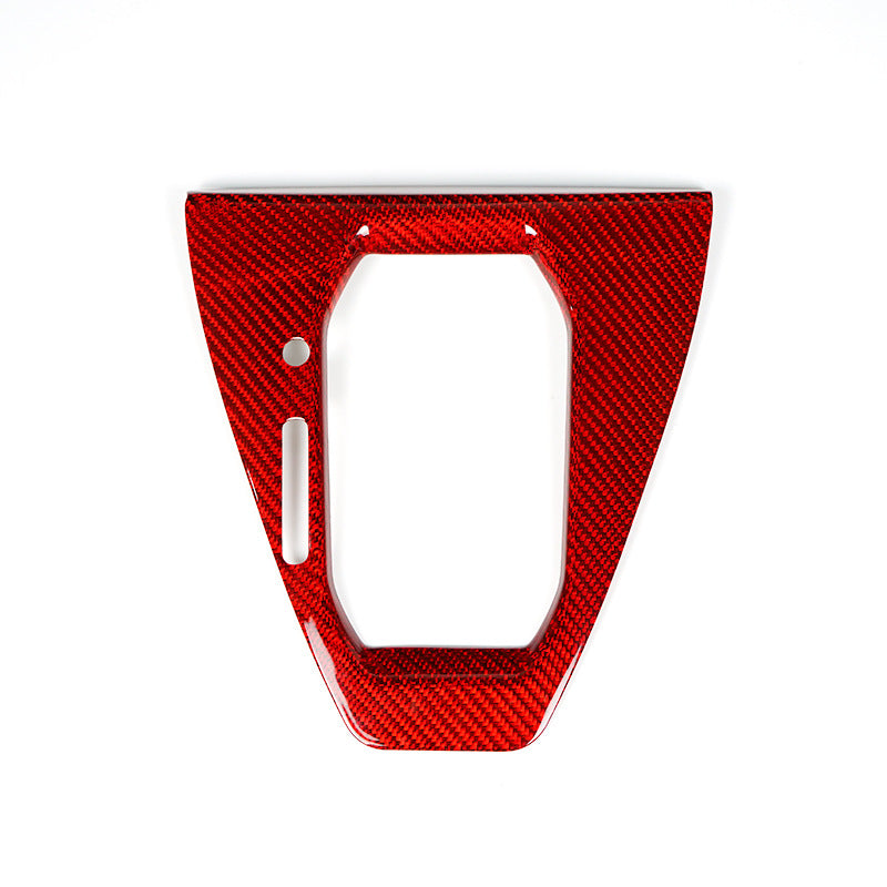 Real Carbon Fiber Gear Selector Frame Trim for Ford / Ford Mustang (2024 - 2025)