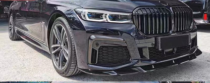 MT Sport MT Front Lip Spoiler for BMW 7 Series G12 (2019 - 2022), Glossy Black