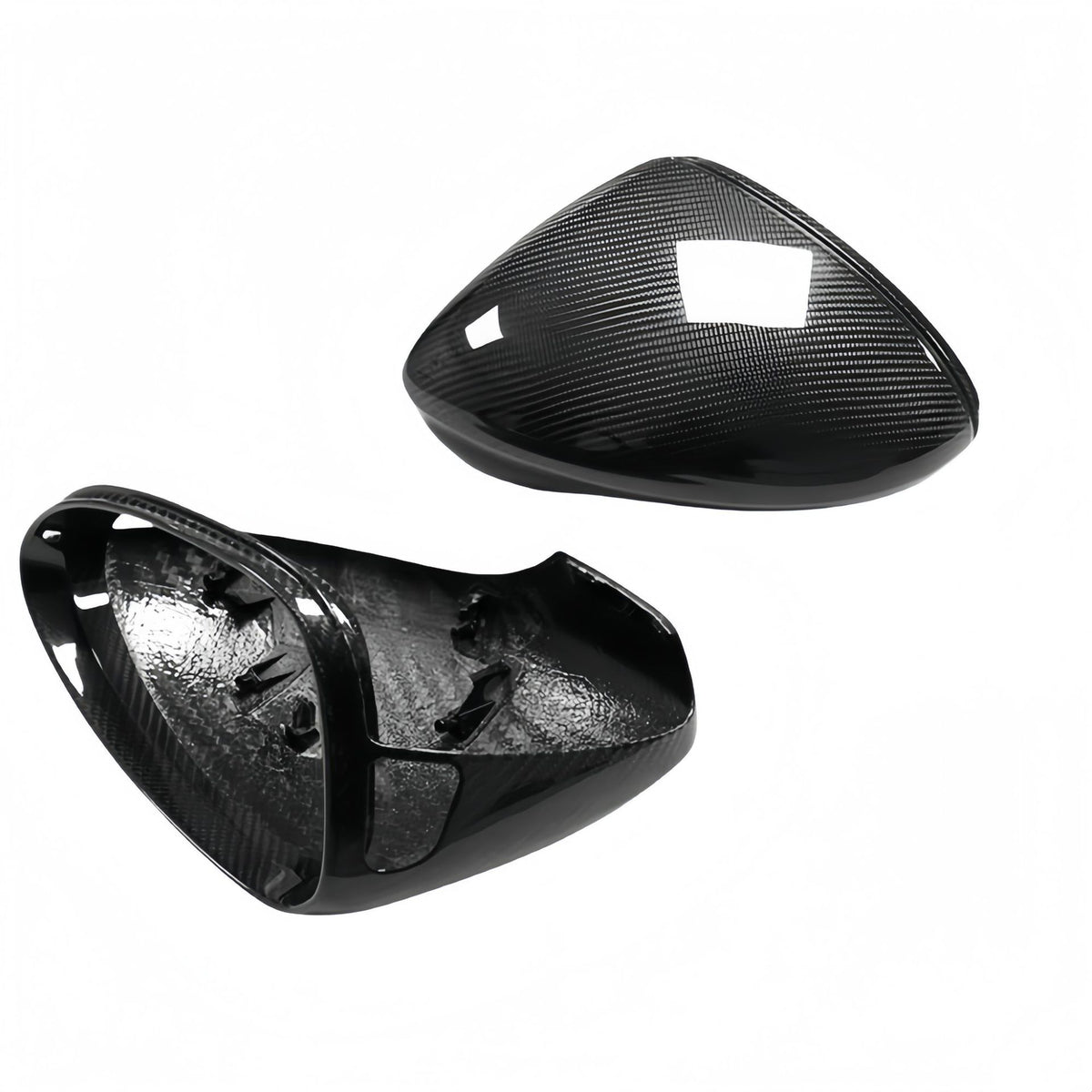 适用于保时捷Panamera971碳纤维替换后视镜壳后倒车镜罩外饰改装