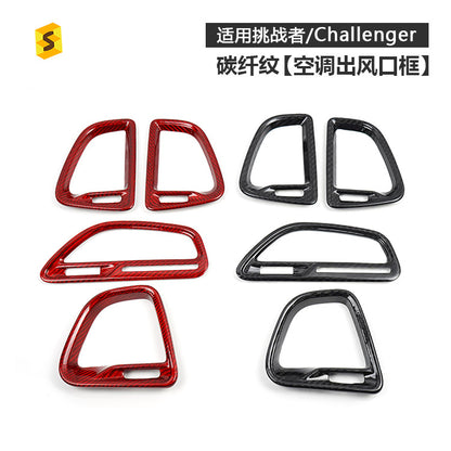Carbon Fiber Air Vent Frame Trim for Dodge Challenger SRT