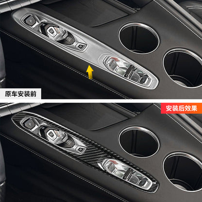 Real Carbon Fiber Gear Console Trim for Corvette C8