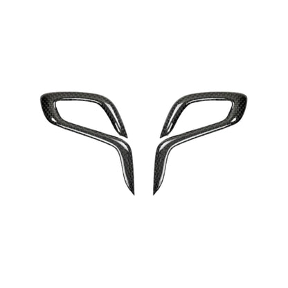 3×3 3K Twill Dry Carbon Fiber Gear Shift Knob Side Trim Cover for BMW F90 M5 F91 F92 F93 M8 F97 X3M F98 X4M F95 X5M F96 X6M | Stick-On
