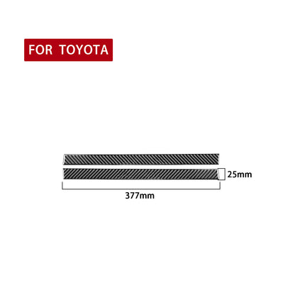 1 Pair Prepreg Dry Carbon 3*3 3K Real Carbon Fiber Interior Mirror Anti-Scratch Trim for Toyota Tundra XK50 Facelift (2014-2021)