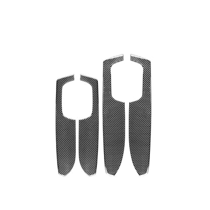 4PC Prepreg Dry Carbon 3*3 3K Carbon Fiber Interior Door Panel Armrest Cover Trim for Toyota Tundra XK50 Facelift (2014-2021)