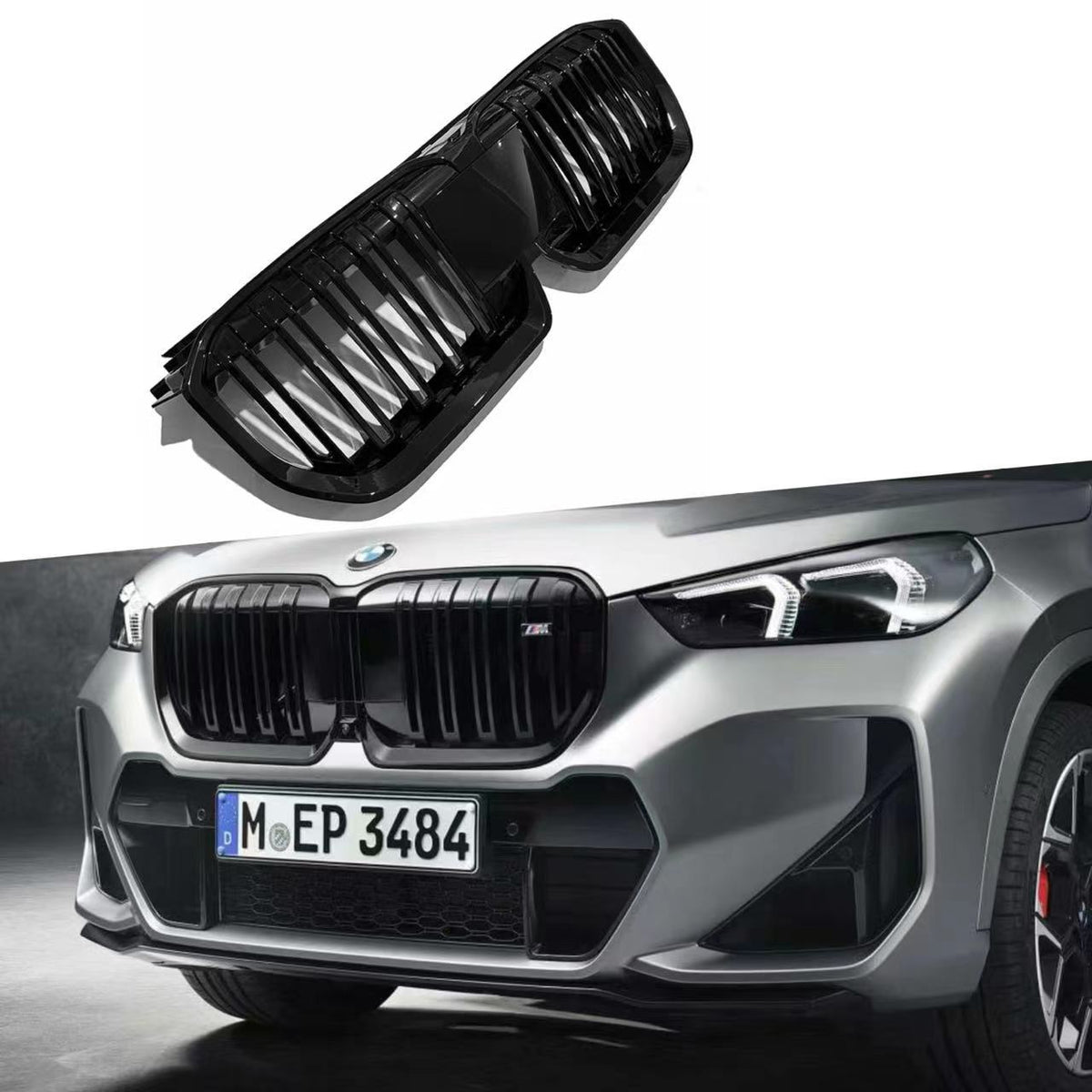 Double-Slat M-Style Front Grille for BMW X1 U11 (2023 - 2026)