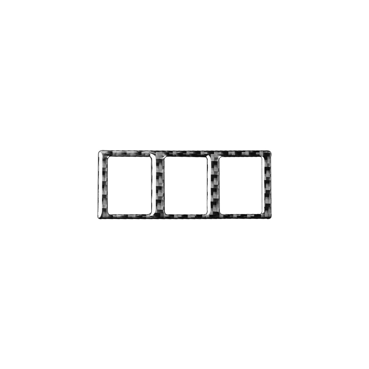 Prepreg Dry Carbon 3*3 3K Carbon Fiber Interior Triple Switch Pannel Overlay Trim for Toyota Tundra XK50 Facelift 2014-2021