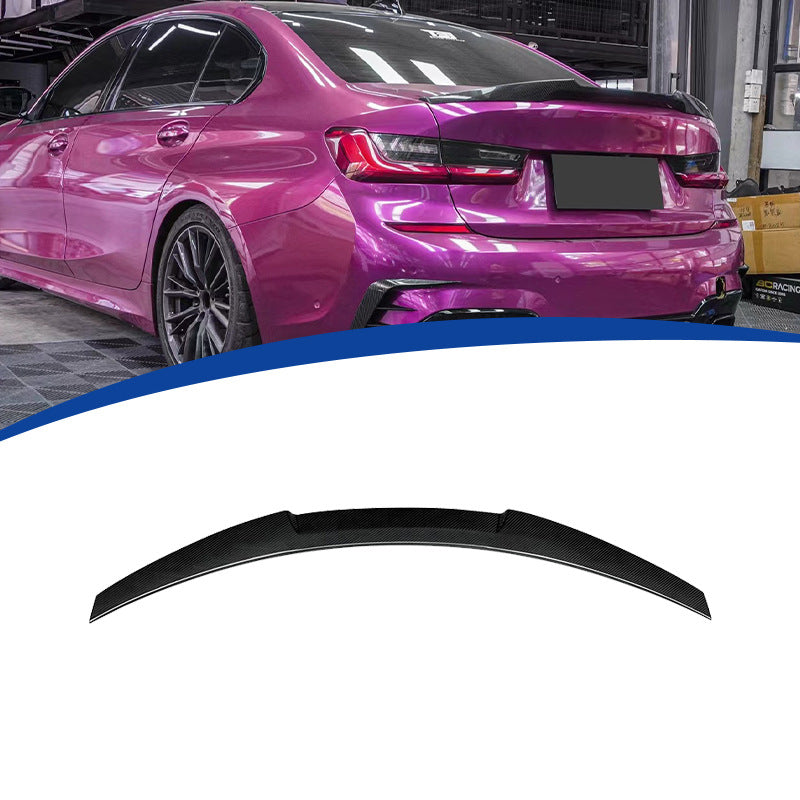 M4-Style Rear Wing Spoiler for BMW 3 Series F30 (2013 - 2018), Glossy Black