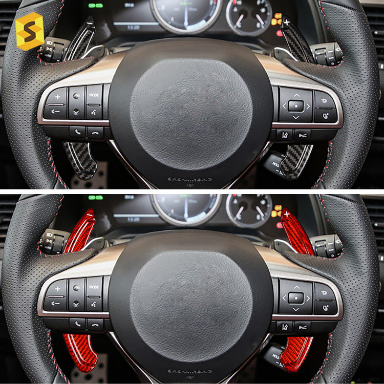 Carbon Fiber Steering Wheel Shift Paddle Cover for Lexus GS / RX / ES