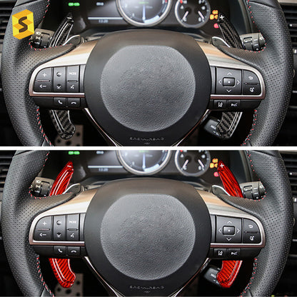 Carbon Fiber Steering Wheel Shift Paddle Cover for Lexus GS / RX / ES