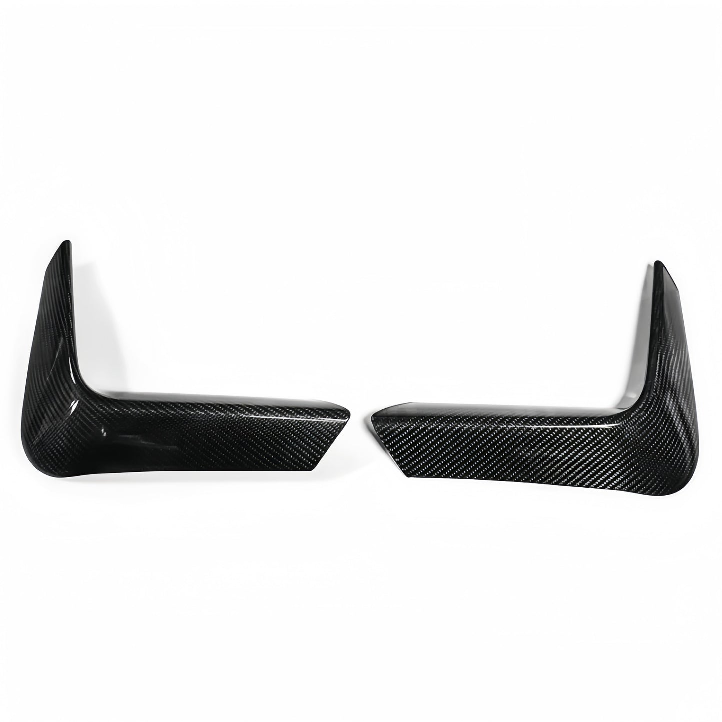 3×3 3K Twill Dry Carbon Fiber Rear Bumper Splitter Vent Trim for BMW F80 M3 / F82 Coupe F83 Convertible M4 | Stick-On