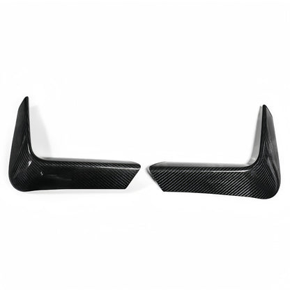 3×3 3K Twill Dry Carbon Fiber Rear Bumper Splitter Vent Trim for BMW F80 M3 / F82 Coupe F83 Convertible M4 | Stick-On