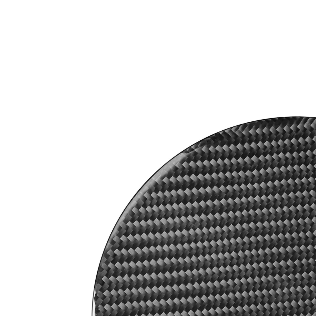1PC Prepreg Dry Carbon 3*3 3K Real Carbon Fiber Interior Fuel Cap Cover Trim Overlay for Toyota Tundra XK50 Facelift (2014-2021)