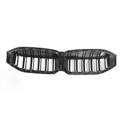 Double-Slat Front Grille for BMW 3 Series G20 (2023 - 2026), Glossy Black