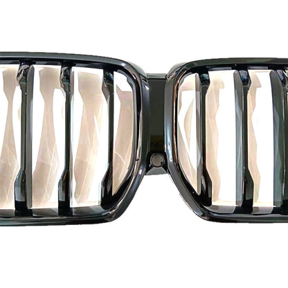 G06 Pre-LCI Grill, Glossy Black Single-Slat Front Grille for BMW Pre-facelifted X6 G06 (2020 - 2022)