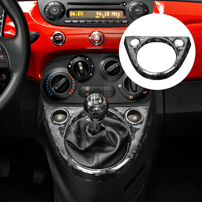Real Carbon Fiber Gear Selector Frame Trim for Fiat 500 (2011 - 2019)