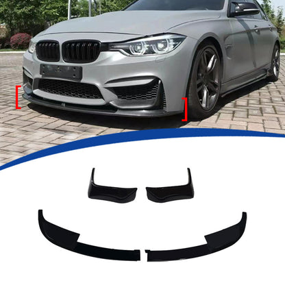 4-Section MP-Style Front Lip Spoiler for BMW 3 Series F30 (2013 - 2019)