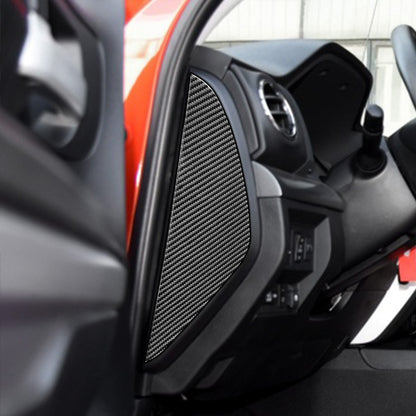 2PCS Prepreg Dry Carbon 3*3 3K Carbon Fiber Interior Door Anti-Collision Bumper Pad for Toyota Tundra XK50 Facelift (2014-2021)