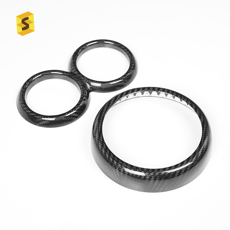 Real Carbon Fiber Gear Shift Panel Frame for MINI
