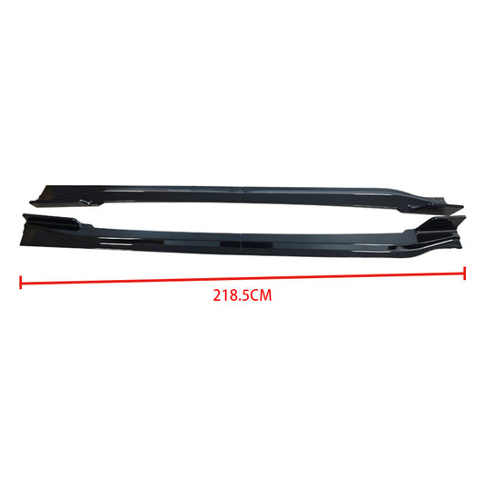 Blacked-Out Full-Length Side Spoiler for BMW XM G09 (alternate view 2)