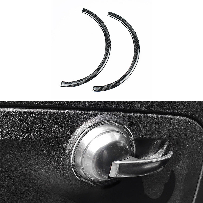 Epoxy Resin Carbon Fiber Door Handle Cover for Fiat 500 (2012 - 2024) / Fiat