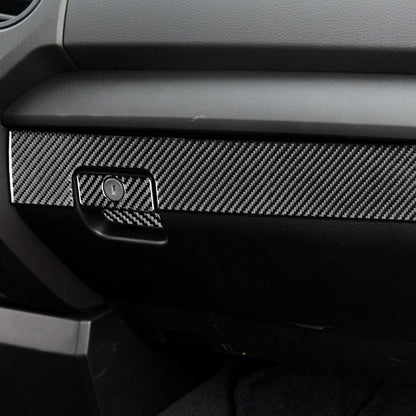 Prepreg Dry Carbon 3*3 3K Carbon Fiber Interior Passenger Side Glove Box Cover Trim for Toyota Tundra XK50 Facelift (2014-2021)