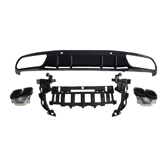 C63S-Style Rear Diffuser Lip for Mercedes-Benz C-Class W205 (alternate view 2)