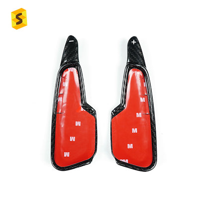 Carbon Fiber Steering Wheel Shift Paddle Cover for Chevrolet Corvette C8