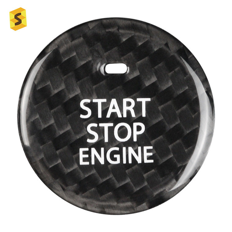 Carbon Fiber Ignition Push-Start Button Trim for Mazda CX-30 (2020+)