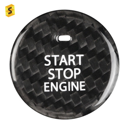 Carbon Fiber Ignition Push-Start Button Trim for Mazda CX-30 (2020+)