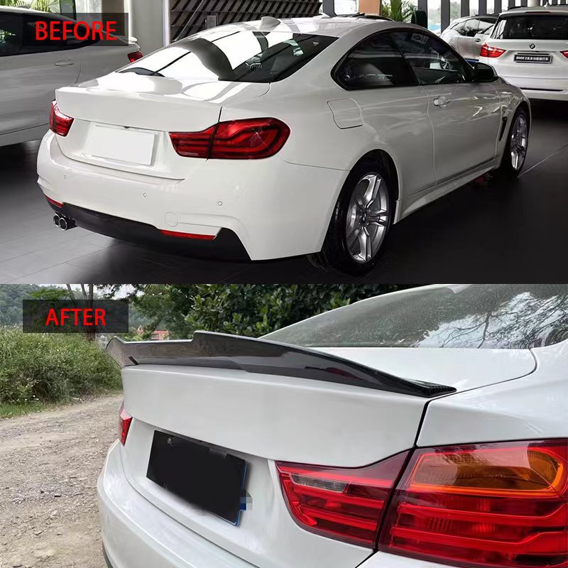 M-Style Rear Wing Spoiler for BMW 4 Series F32 (2013 - 2019), Glossy Black