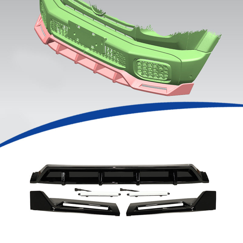 LED Illuminated 3-Section Front Lip Spoiler for Mercedes-Benz G-Class W465 (2025 - 2026)